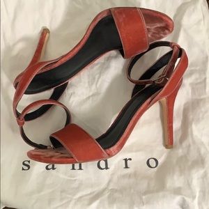 🔥Last Call🔥Sandro Velvet sandals size 37